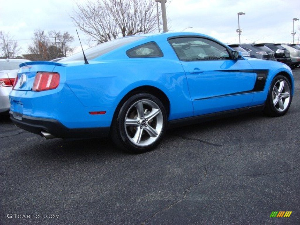 2010 Mustang GT Premium Coupe - Grabber Blue / Charcoal Black photo #3