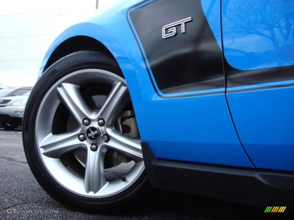 2010 Mustang GT Premium Coupe - Grabber Blue / Charcoal Black photo #33