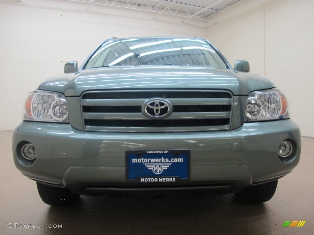 2005 Highlander Limited 4WD - Oasis Green Pearl / Ivory photo #3