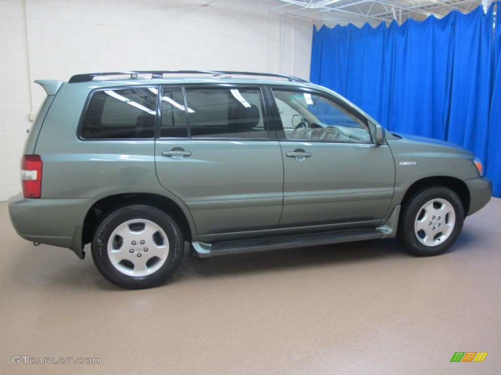 2005 Highlander Limited 4WD - Oasis Green Pearl / Ivory photo #10