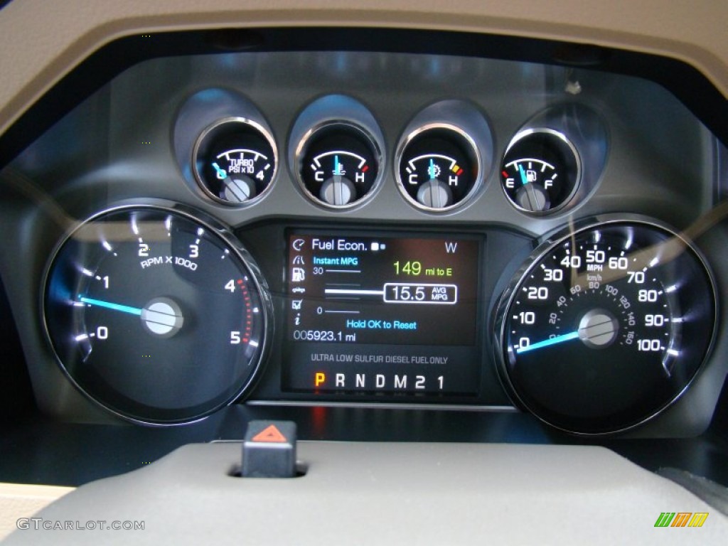 2011 Ford F350 Super Duty Lariat Crew Cab 4x4 Dually Gauges Photo #58646195