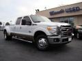 2011 Oxford White Ford F350 Super Duty Lariat Crew Cab 4x4 Dually  photo #33