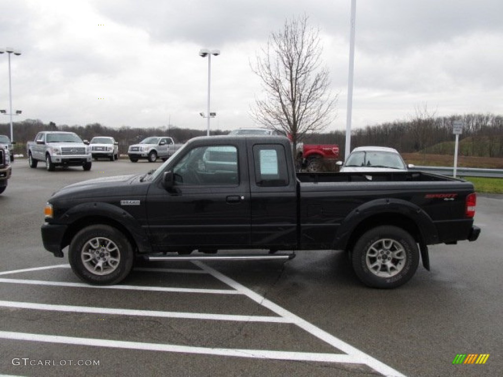 Black 2010 Ford Ranger Sport SuperCab 4x4 Exterior Photo #58647554