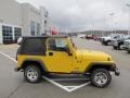 2003 Solar Yellow Jeep Wrangler X 4x4  photo #2