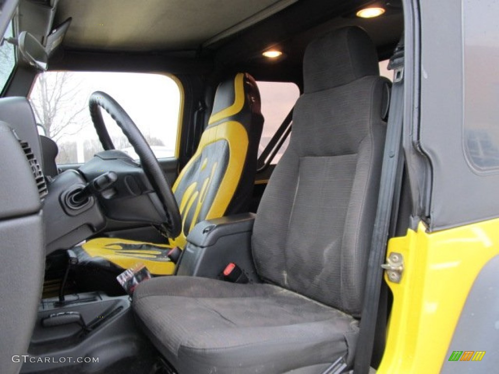 2003 Wrangler X 4x4 - Solar Yellow / Dark Slate Gray photo #11