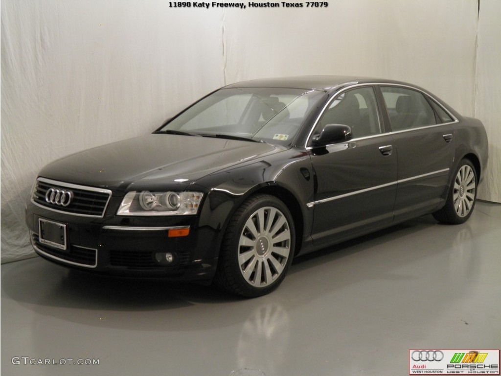 2005 A8 L 4.2 quattro - Brilliant Black / Black photo #4