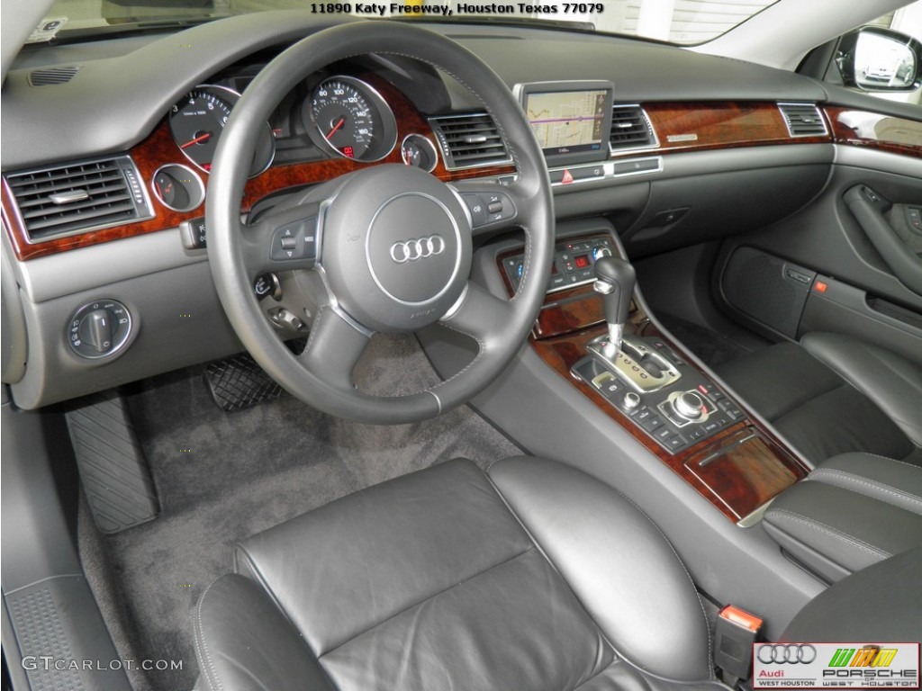 2005 A8 L 4.2 quattro - Brilliant Black / Black photo #8