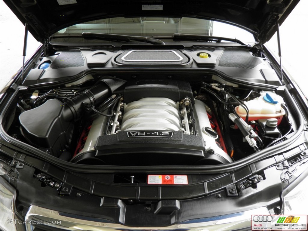 2005 A8 L 4.2 quattro - Brilliant Black / Black photo #18