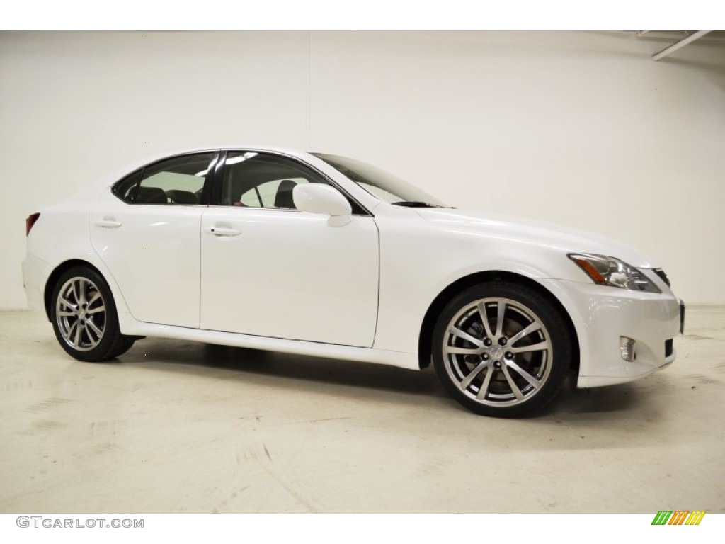 2008 IS 250 - Starfire White Pearl / Sterling Gray photo #2