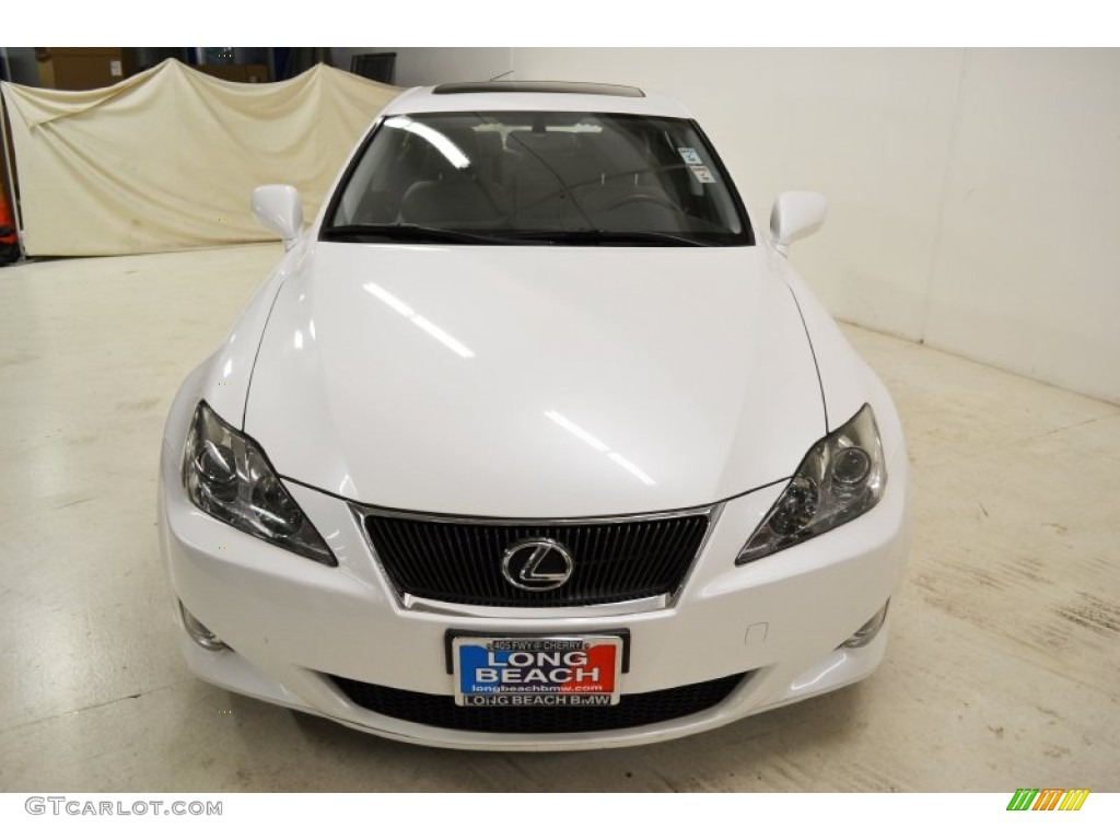 2008 IS 250 - Starfire White Pearl / Sterling Gray photo #4