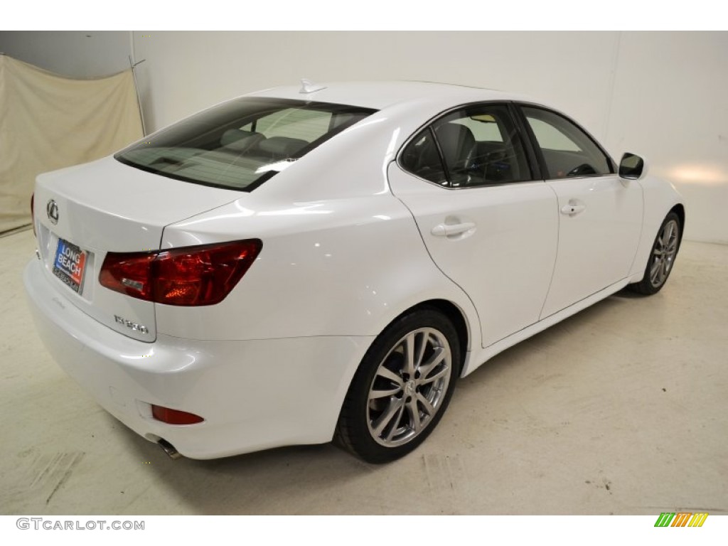 2008 IS 250 - Starfire White Pearl / Sterling Gray photo #5