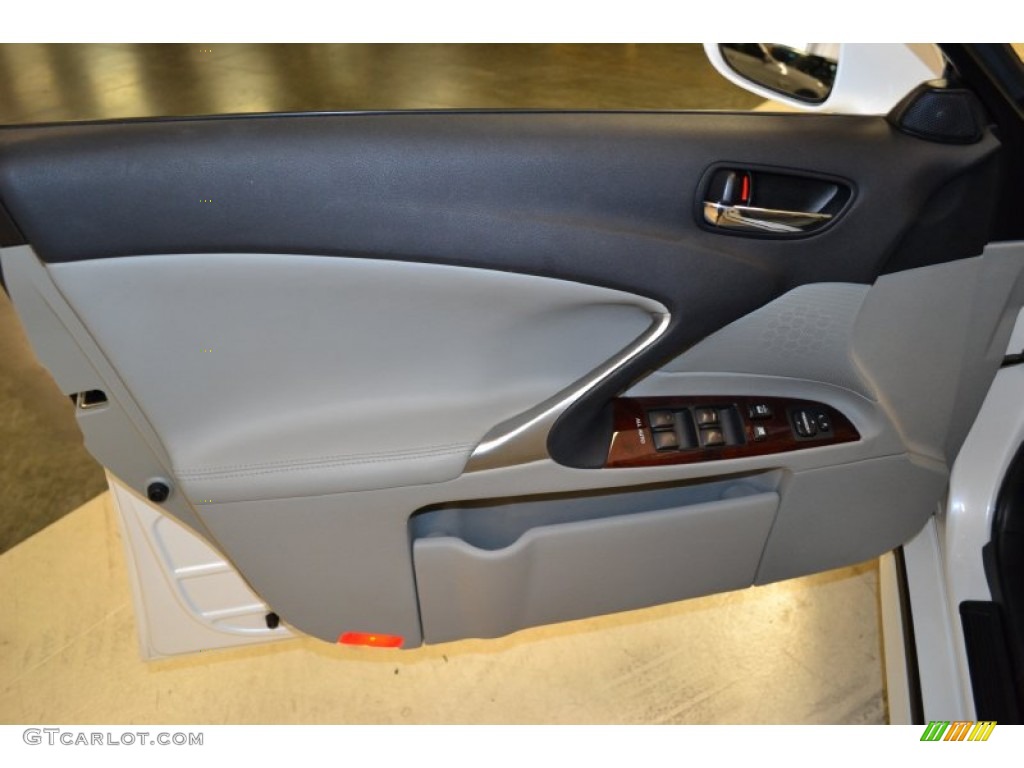 2008 IS 250 - Starfire White Pearl / Sterling Gray photo #15