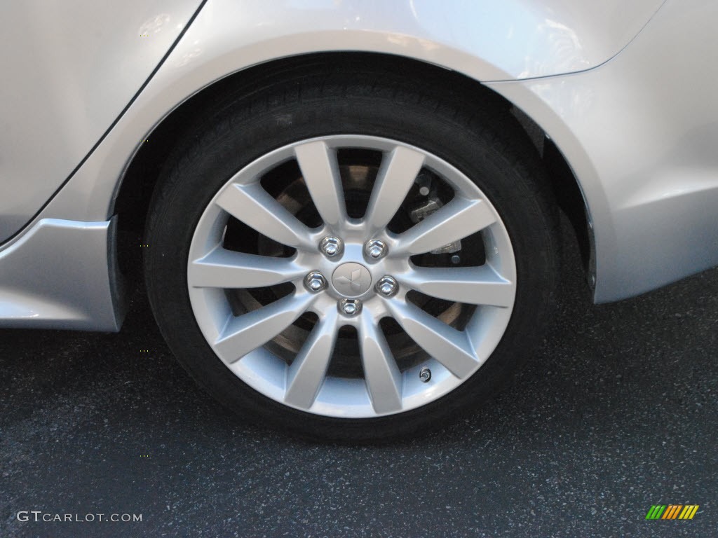 2011 Lancer GTS - Apex Silver Metallic / Black photo #11