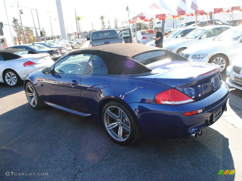 2008 M6 Convertible - Interlagos Blue Metallic / Black photo #9