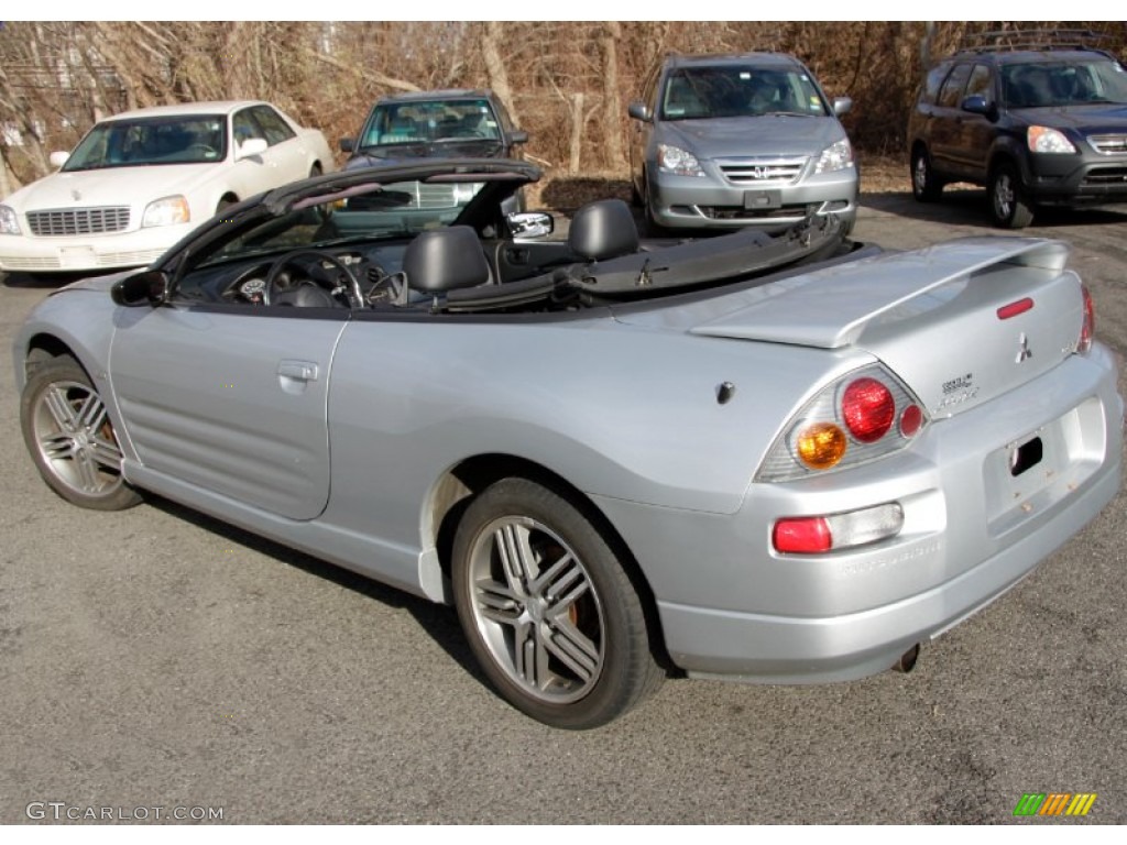 2003 Eclipse Spyder GTS - Sterling Silver Metallic / Midnight photo #8