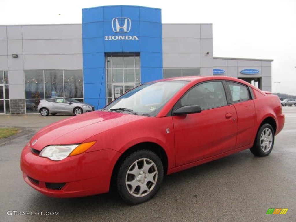 2003 ION 2 Quad Coupe - Red / Tan photo #1