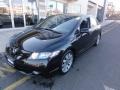 2010 Crystal Black Pearl Honda Civic Si Sedan  photo #1