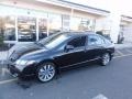 2010 Crystal Black Pearl Honda Civic Si Sedan  photo #2