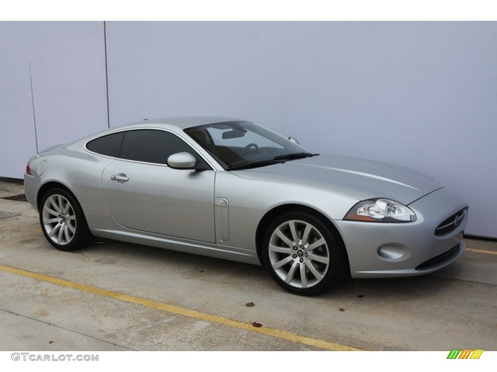 Liquid Silver Metallic 2007 Jaguar XK XK8 Coupe Exterior Photo #58653911