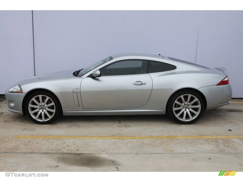 Liquid Silver Metallic 2007 Jaguar XK XK8 Coupe Exterior Photo #58653959