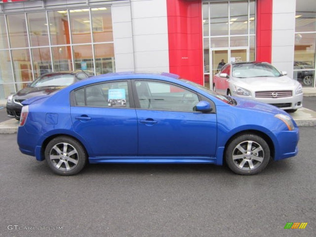 2012 Sentra 2.0 SR Special Edition - Metallic Blue / Charcoal photo #8