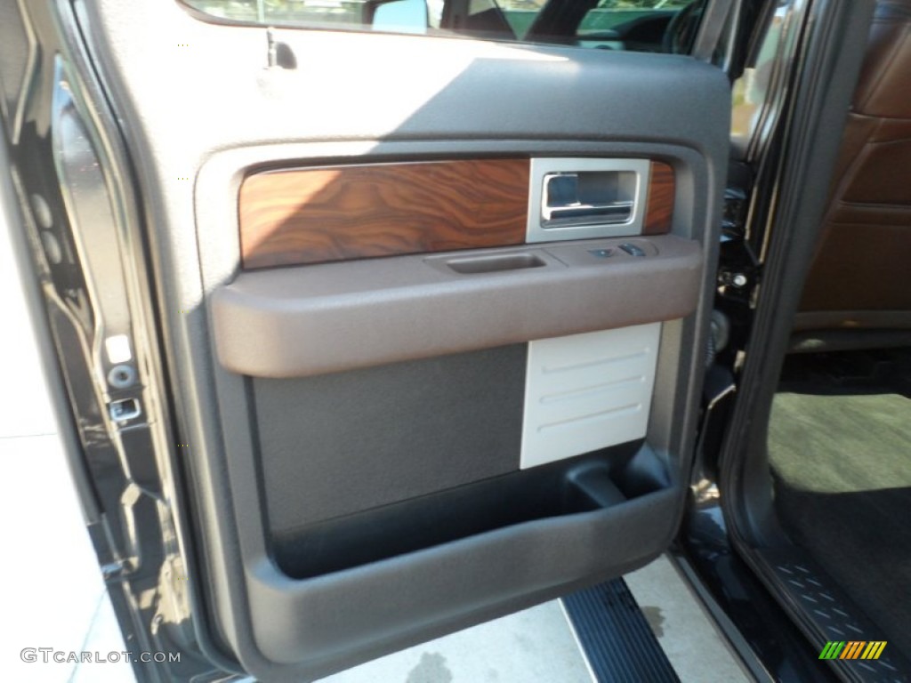 2010 F150 Platinum SuperCrew - Tuxedo Black / Sienna Brown Leather/Black photo #31