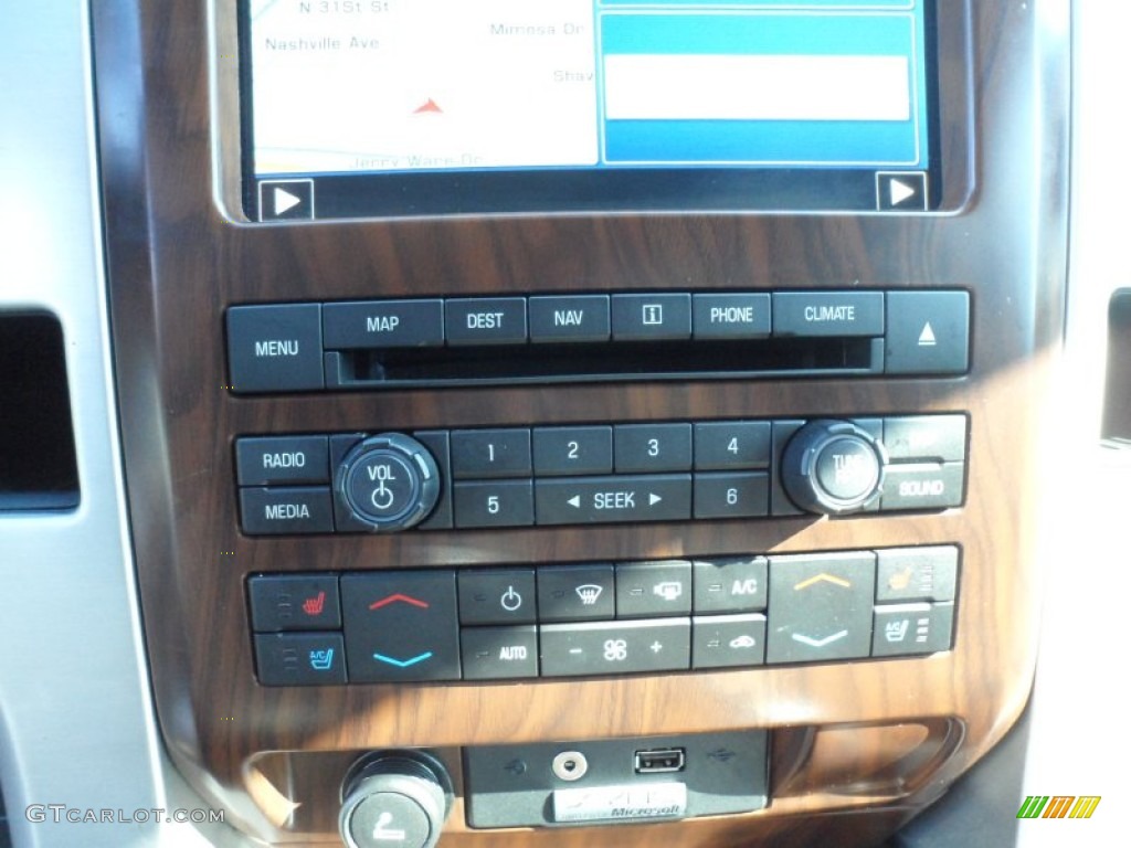 2010 F150 Platinum SuperCrew - Tuxedo Black / Sienna Brown Leather/Black photo #41