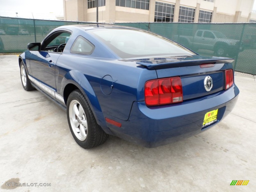 2007 Mustang V6 Premium Coupe - Vista Blue Metallic / Dark Charcoal photo #5