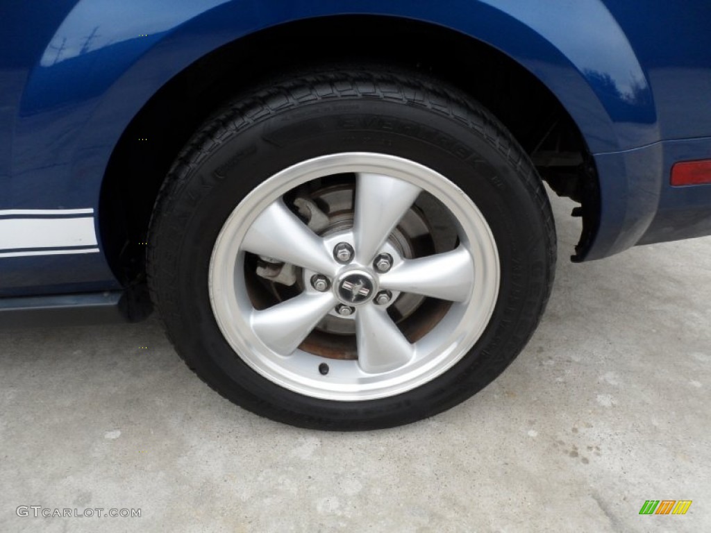 2007 Mustang V6 Premium Coupe - Vista Blue Metallic / Dark Charcoal photo #13