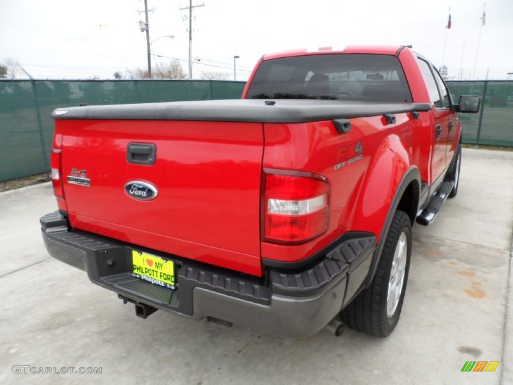 2006 F150 FX4 SuperCrew 4x4 - Bright Red / Black photo #3