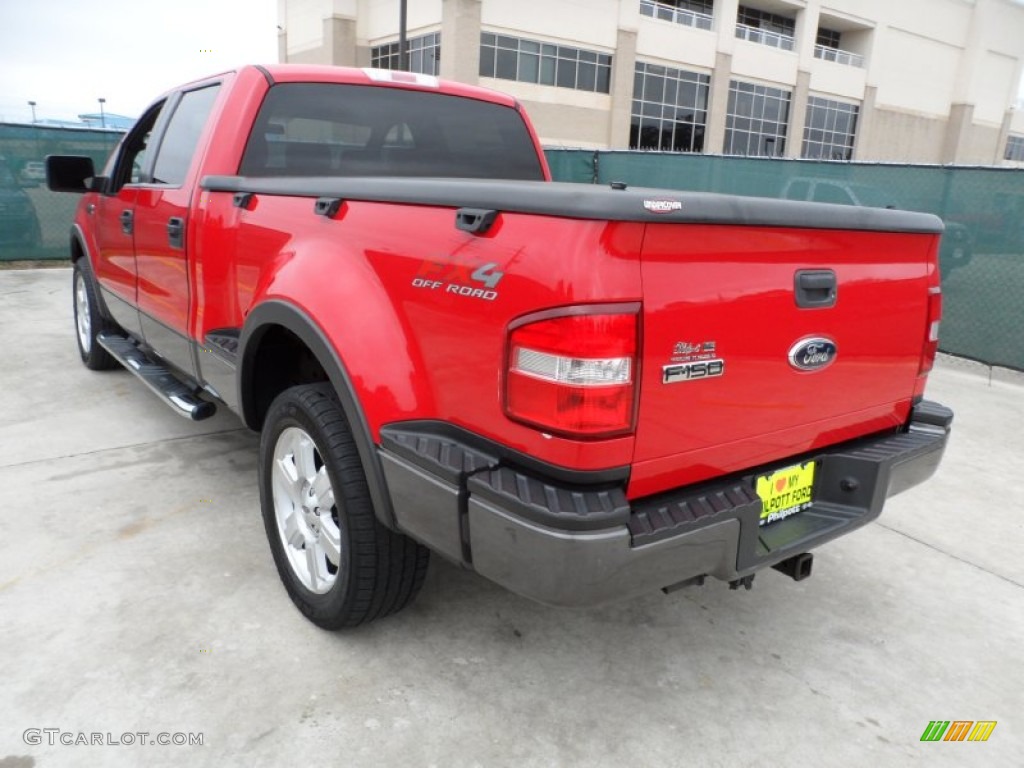 2006 F150 FX4 SuperCrew 4x4 - Bright Red / Black photo #5