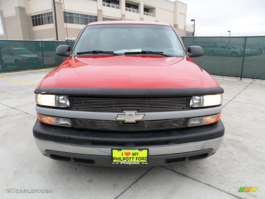 2000 Silverado 1500 Extended Cab - Victory Red / Graphite photo #8