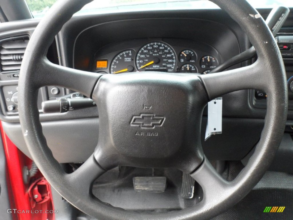 2000 Chevrolet Silverado 1500 Extended Cab Graphite Steering Wheel Photo #58657605