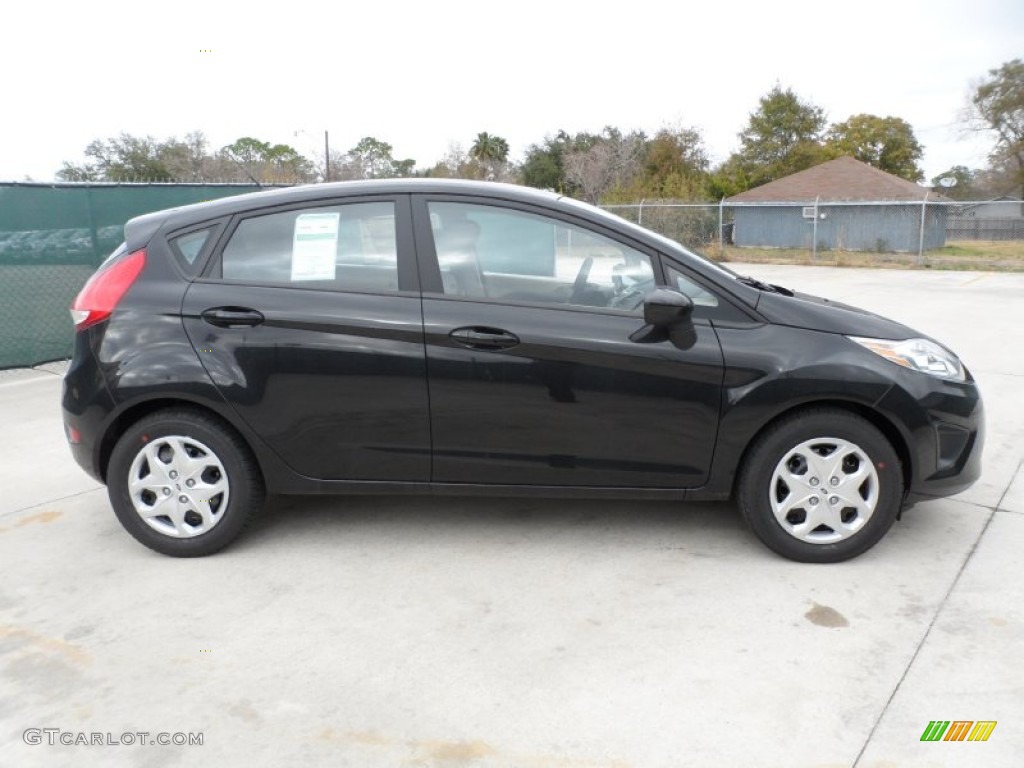 Tuxedo Black Metallic 2012 Ford Fiesta SE SFE Hatchback Exterior Photo #58658042