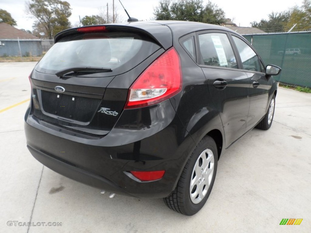Tuxedo Black Metallic 2012 Ford Fiesta SE SFE Hatchback Exterior Photo #58658051