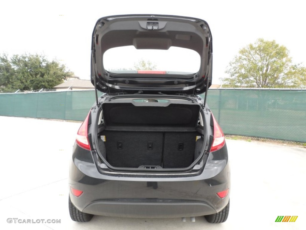 2012 Fiesta SE SFE Hatchback - Tuxedo Black Metallic / Light Stone/Charcoal Black photo #19