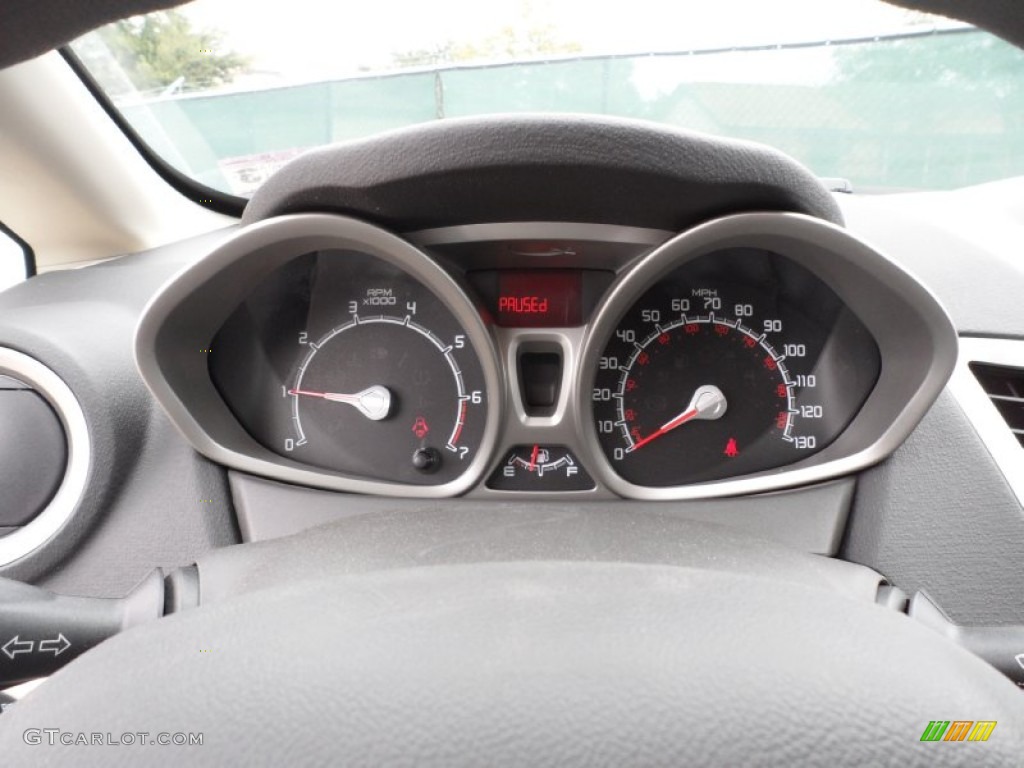 2012 Fiesta SE SFE Hatchback - Tuxedo Black Metallic / Light Stone/Charcoal Black photo #33