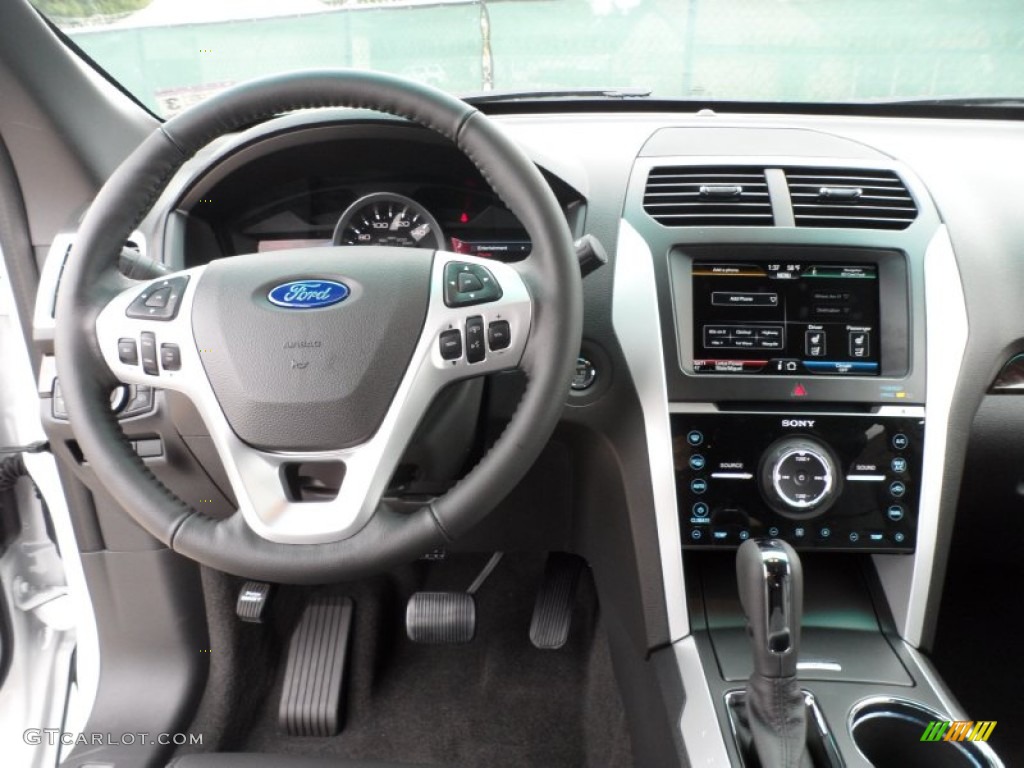 2012 Ford Explorer Limited EcoBoost Charcoal Black Dashboard Photo #58659569