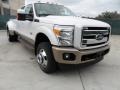 White Platinum Metallic Tri-Coat - F350 Super Duty King Ranch Crew Cab 4x4 Dually Photo No. 1