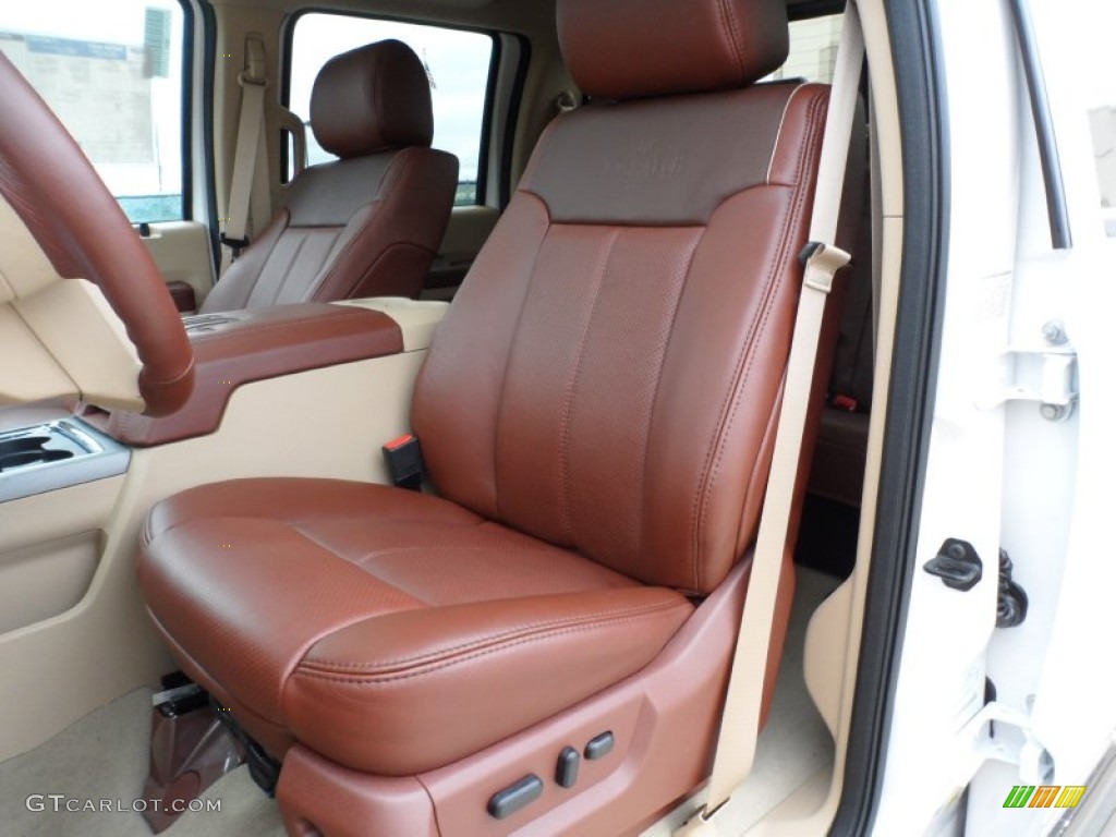 Chaparral Leather Interior 2012 Ford F350 Super Duty King Ranch Crew Cab 4x4 Dually Photo #58660031
