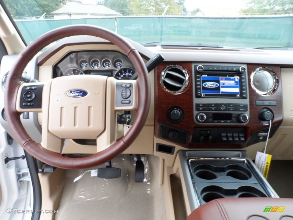 2012 Ford F350 Super Duty King Ranch Crew Cab 4x4 Dually Chaparral Leather Dashboard Photo #58660049