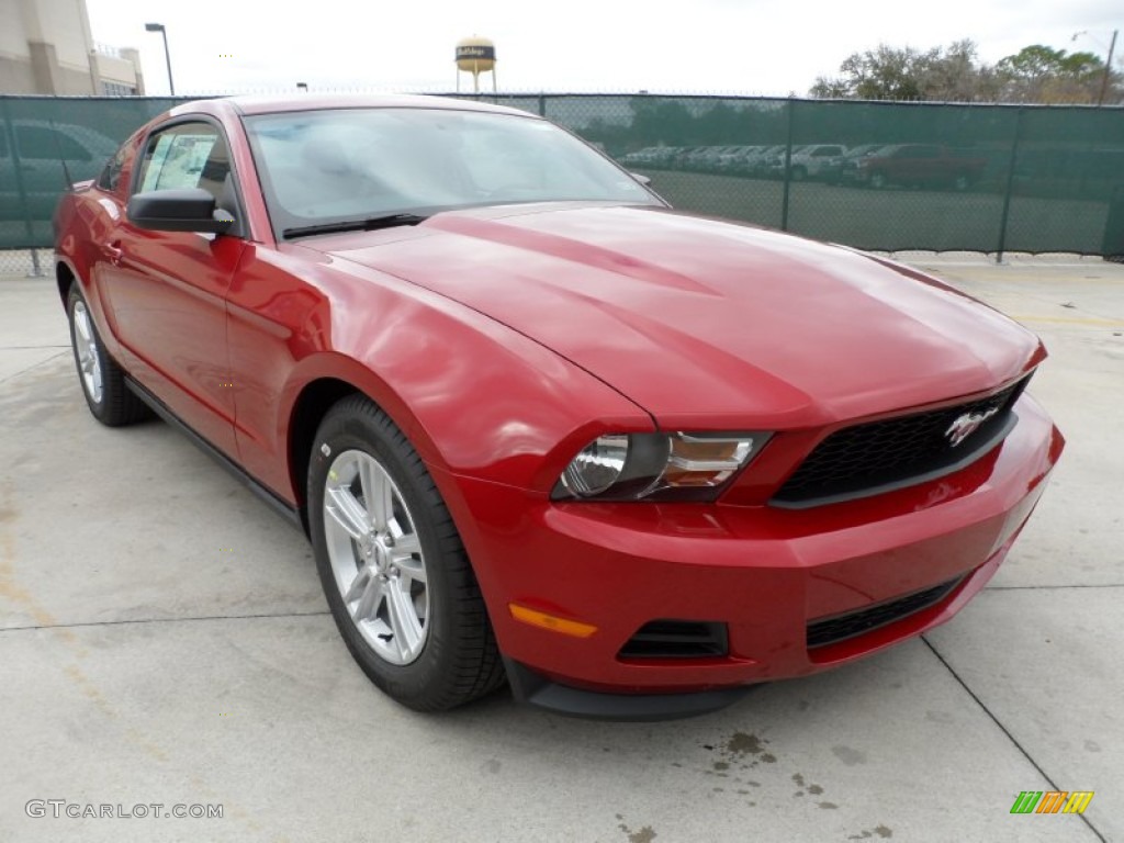 Red Candy Metallic 2012 Ford Mustang V6 Coupe Exterior Photo #58660292