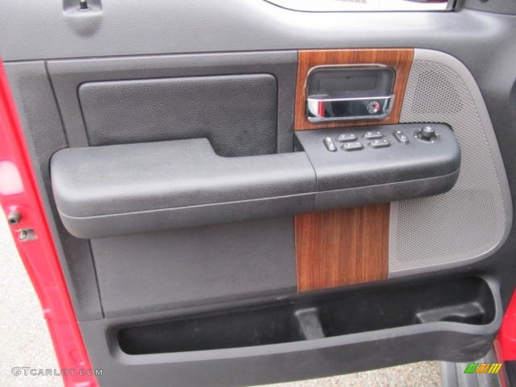2004 F150 Lariat SuperCrew 4x4 - Bright Red / Black photo #7