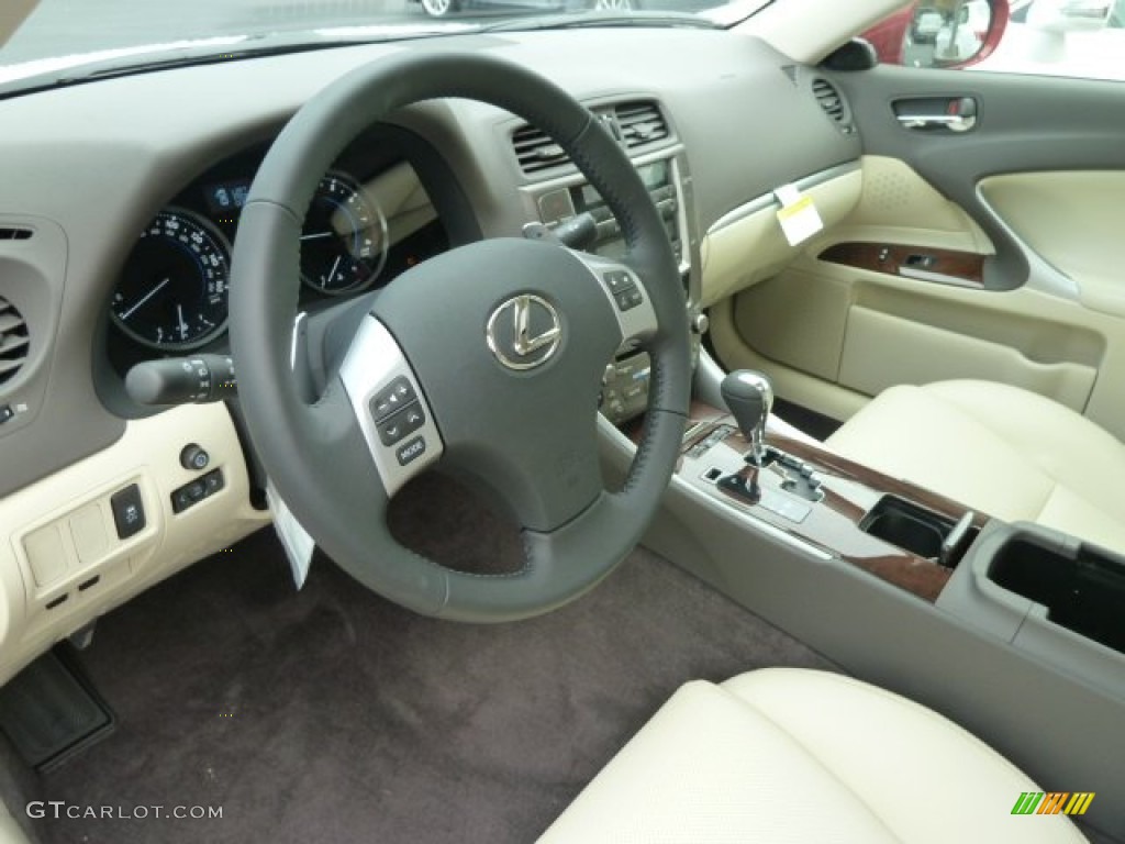 Ecru Interior 2012 Lexus IS 250 AWD Photo #58662518