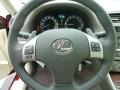 2012 Lexus IS Ecru Interior Steering Wheel Photo