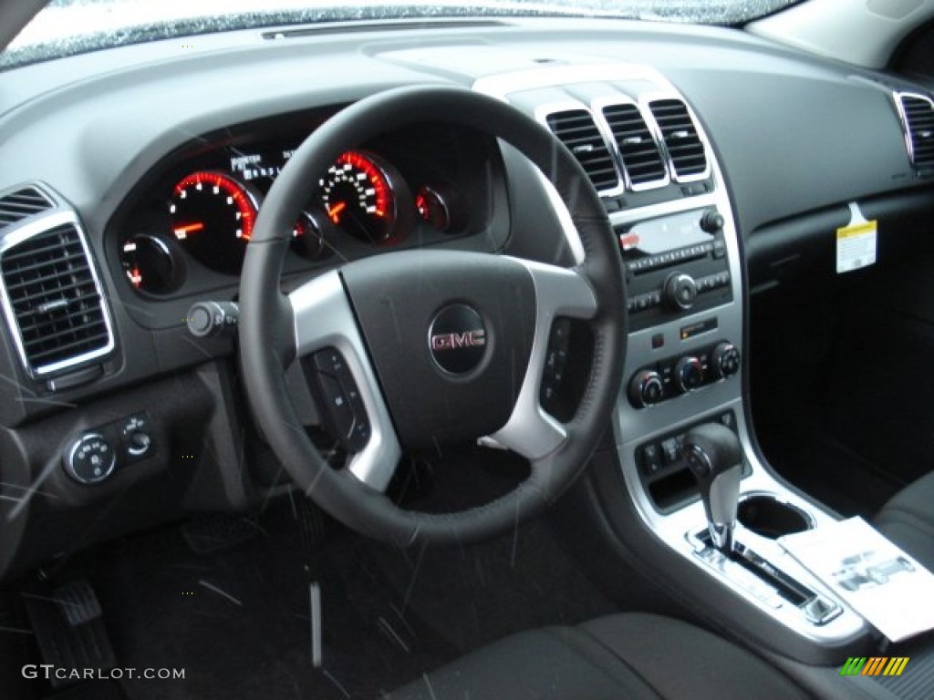 2012 GMC Acadia SLE AWD Ebony Dashboard Photo #58663148