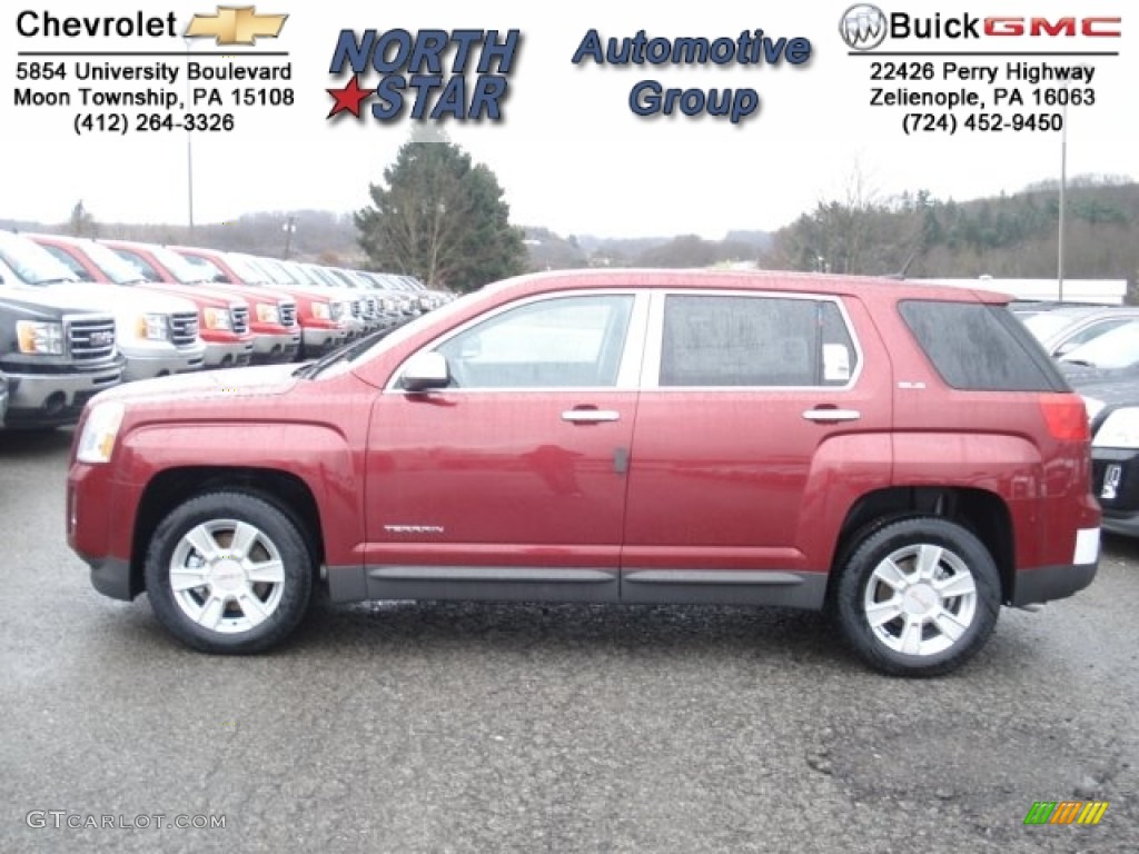 2012 Terrain SLE AWD - Merlot Jewel Metallic / Jet Black photo #1