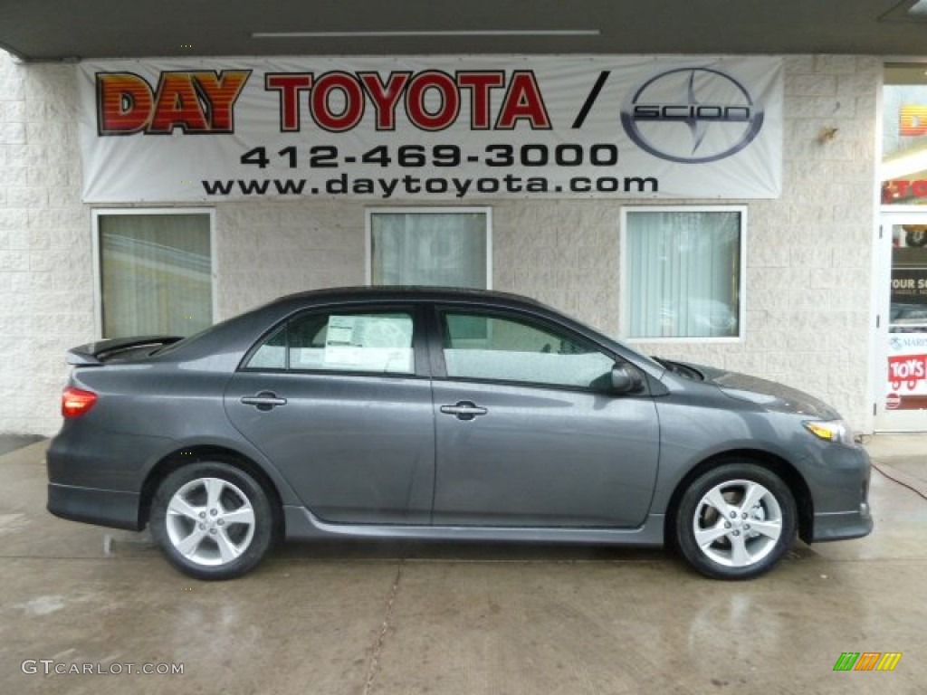 2012 Corolla S - Magnetic Gray Metallic / Dark Charcoal photo #1