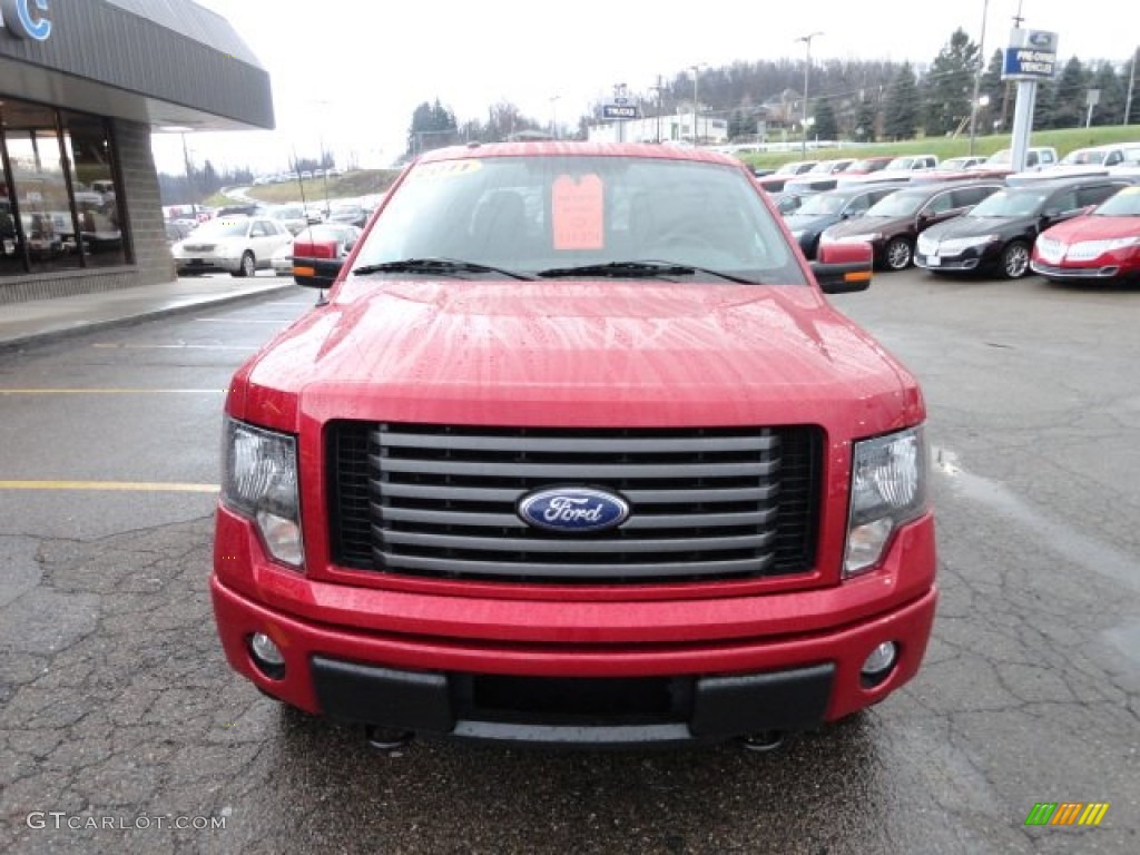 2011 F150 FX4 SuperCrew 4x4 - Red Candy Metallic / Black photo #7