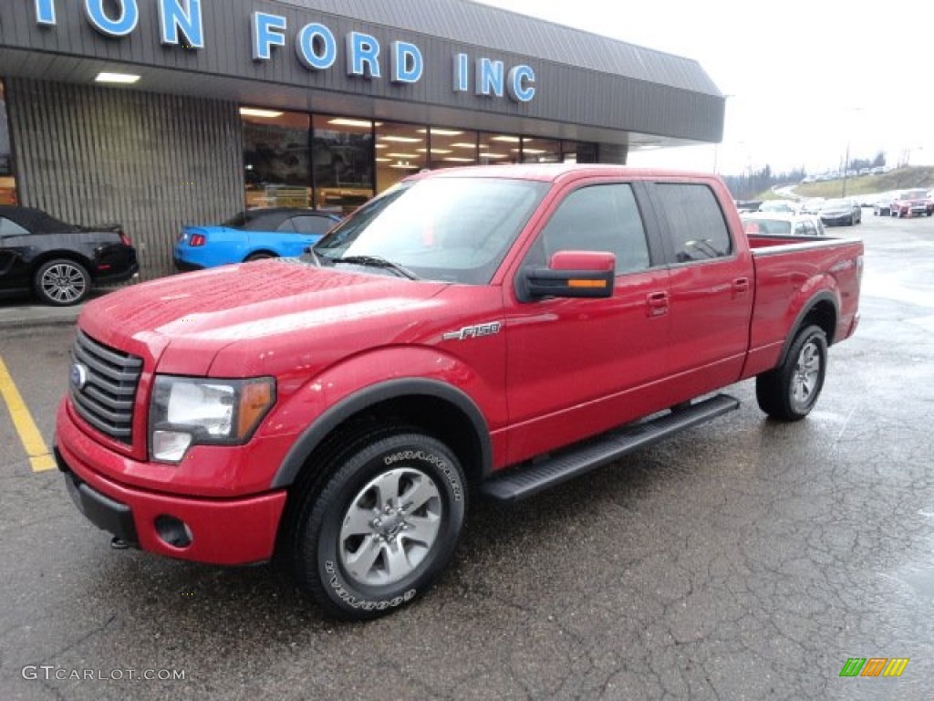 2011 F150 FX4 SuperCrew 4x4 - Red Candy Metallic / Black photo #8